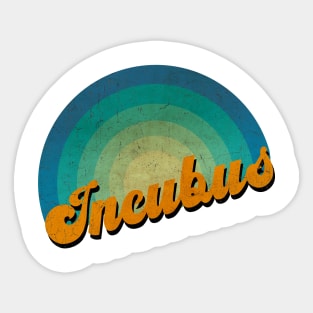 vintage retro Incubus Sticker